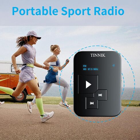 AM FM SW Mini Radio: Weight 27 Grams, Watch Size, Rechargeable USB, Personal Pocket Radio, OLED Screen, RDS Digital Tuning, Clip, Button Lock, Timer, Stereo Headphones - FA298 in Saudi Arabia