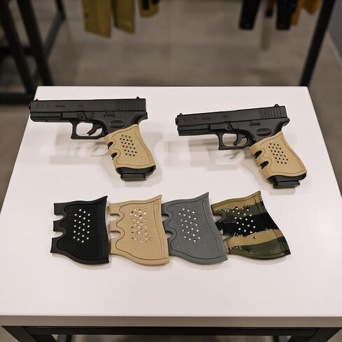Tactical Rubber Grip Glove Sleeve Slip-On Ventilated Grip Grips for Glock in Saudi Arabia
