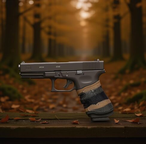 Tactical Rubber Grip Glove Sleeve Slip-On Ventilated Grip Grips for Glock in Saudi Arabia