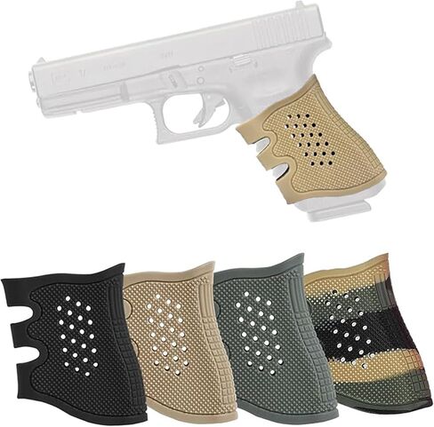 Tactical Rubber Grip Glove Sleeve Slip-On Ventilated Grip Grips for Glock in Saudi Arabia