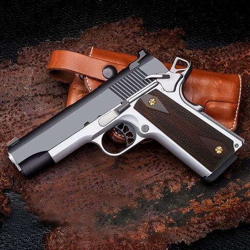 Cool Hand 1911 Wood Grips, Grips Gold Screws Included, Full Size (Government/Commander), Checker Diamond Cut or w/Patriotic US Logo or Honey Comb Texture, Ambi Safety Cut in Saudi Arabia