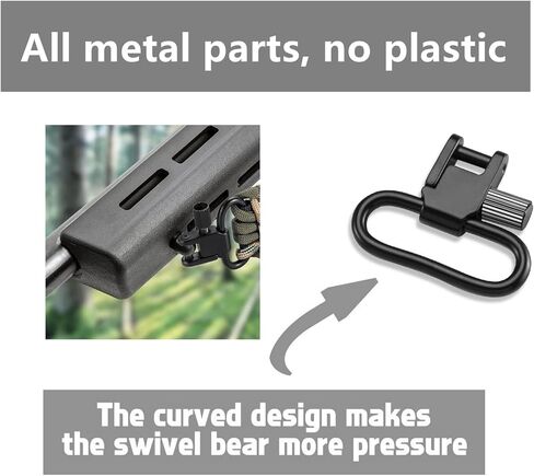 VVAAGG 4-PCS Sling Swivels, 1" 1.25" 1.5 inch 2-Point Sling Attachment in Kuwait