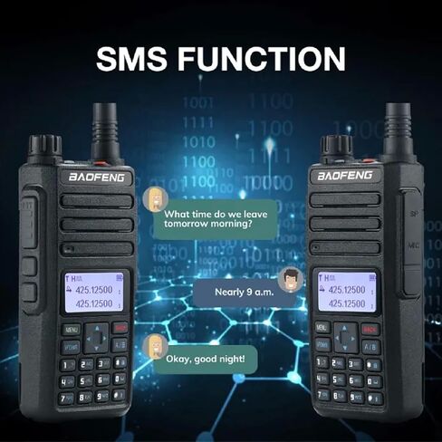 BAOFENG ترقية DR-1801UV DMR راديو AES256 رقمي/تناظري اتجاهين راديو طويل المدى DM-1801 نسخة مطورة بطارية 2200 مللي أمبير وظيفة الرسائل القصيرة 1024 قناة in Saudi Arabia