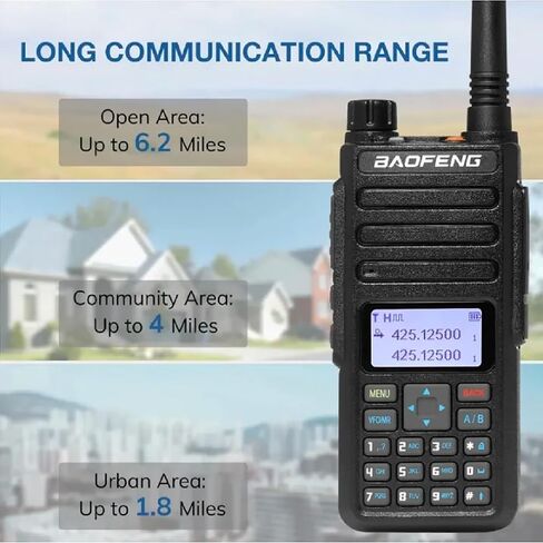 BAOFENG ترقية DR-1801UV DMR راديو AES256 رقمي/تناظري اتجاهين راديو طويل المدى DM-1801 نسخة مطورة بطارية 2200 مللي أمبير وظيفة الرسائل القصيرة 1024 قناة in Saudi Arabia