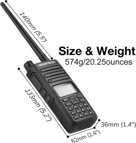 BAOFENG ترقية DR-1801UV DMR راديو AES256 رقمي/تناظري اتجاهين راديو طويل المدى DM-1801 نسخة مطورة بطارية 2200 مللي أمبير وظيفة الرسائل القصيرة 1024 قناة in Saudi Arabia
