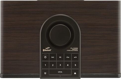 Sangean WFR-32 راديو الإنترنت/AUX/بلوتوث/تطبيق AirMusic/إدارة تفضيلات الراديو المحلية الذكية/تشغيل USB وشحن الهاتف راديو خزانة خشبي رقمي (متجدد) in Kuwait
