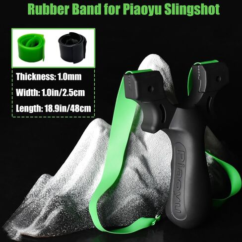 مجموعة مقلاع الراتنج من بياويو، لقطة حبال بشريط مطاطي مسطح للبالغين، مقلاع الرماية لممارسة المقلاع، الترفيه اليومي، أدوات رائعة في الهواء الطلق in Kuwait