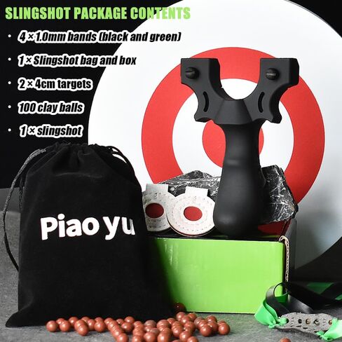 مجموعة مقلاع الراتنج من بياويو، لقطة حبال بشريط مطاطي مسطح للبالغين، مقلاع الرماية لممارسة المقلاع، الترفيه اليومي، أدوات رائعة في الهواء الطلق in Kuwait