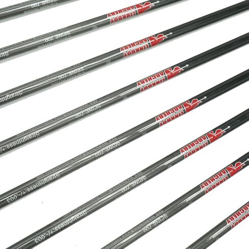 لينكبوي الرماية أسهم كربون نقي العمود الفقري 300 340 400 500 600 700 800 900 1000 ل مجمع قوس منحني الصيد الرماية الهدف 12 قطعة in Kuwait