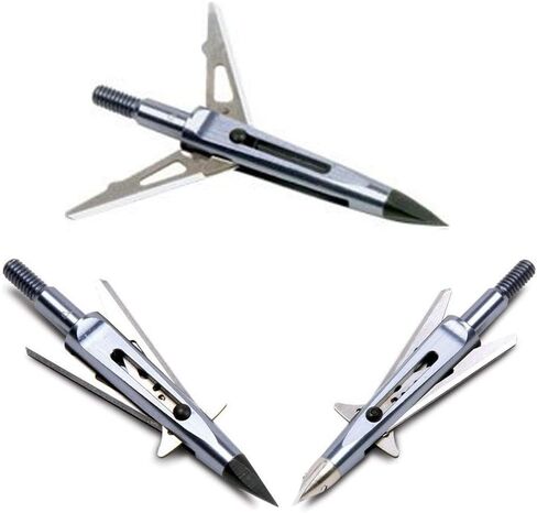 New Archery Products Killzone 2 Blade Rear-Deploying Bow Hunting Mechanical Broadheads with 2" Cutting Diameter & Spring-Clip Design - 3 Pack in Saudi Arabia