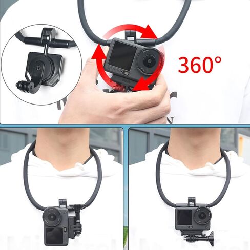 حزام تثبيت مغناطيسي للرقبة لـ DJI OSMO Action 6، زر تحرير سريع بنقرة واحدة وتصميم مريح، حامل حزام رقبة مغناطيسي سريع الفك مثبت على الصدر in Kuwait