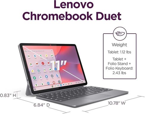 لينوفو فليكس 3 11.6 بوصة HD (1366 × 768) كمبيوتر محمول كروم بوك 2 في 1، Mediatek MT8183 حتى 1.6 جيجا هرتز، 4 جيجا DDR4، 32 جيجا eMMC، كاميرا ويب، بلوتوث، نظام تشغيل Chrome، EAT 64 جيجا بطاقة SD، رمادي قطبي in Saudi Arabia
