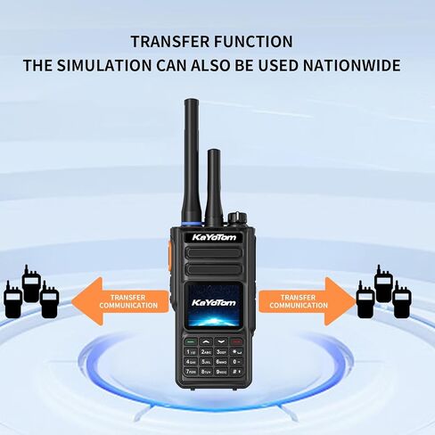 (Lifetime Free) Rapid Dual-Mode GPS Global Unlimited Range Walkie Talkies Long Range Two Way Radio with 4G LTE PoC & UHF PTT, Encrypted Calls, IP68 Waterproof for Outdoor, Logistics & Emergency in Saudi Arabia