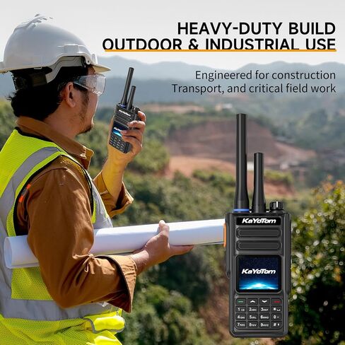 (Lifetime Free) Rapid Dual-Mode GPS Global Unlimited Range Walkie Talkies Long Range Two Way Radio with 4G LTE PoC & UHF PTT, Encrypted Calls, IP68 Waterproof for Outdoor, Logistics & Emergency in Saudi Arabia