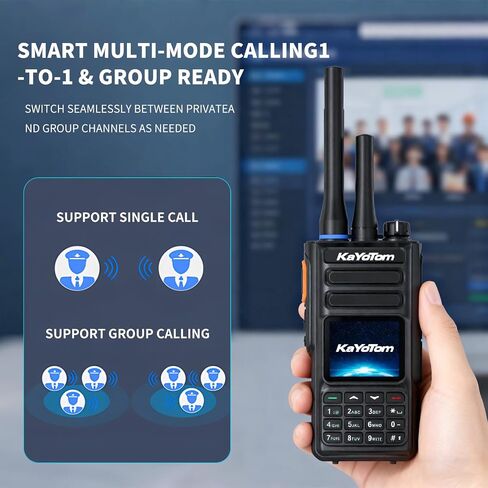 (Lifetime Free) Rapid Dual-Mode GPS Global Unlimited Range Walkie Talkies Long Range Two Way Radio with 4G LTE PoC & UHF PTT, Encrypted Calls, IP68 Waterproof for Outdoor, Logistics & Emergency in Saudi Arabia