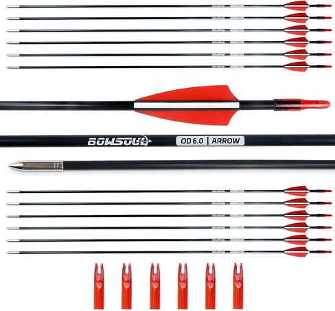 31“ Archery Arrows Training Practice Target Arrows for Kids Youth or Beginners Streamlined Points Durable Shaft on Recurve Bows Youth Bow and Longbows(Pack of 12) in Saudi Arabia