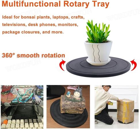 Rotating Turntable Multipurpose Turntables, 360 Degree Rotating Platform, Round Bonsai Turntables, Swivel TV Stands, Load Capacity 100kg, Flat Rotating Platform for TV in Saudi Arabia