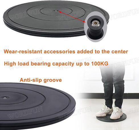 Rotating Turntable Multipurpose Turntables, 360 Degree Rotating Platform, Round Bonsai Turntables, Swivel TV Stands, Load Capacity 100kg, Flat Rotating Platform for TV in Saudi Arabia