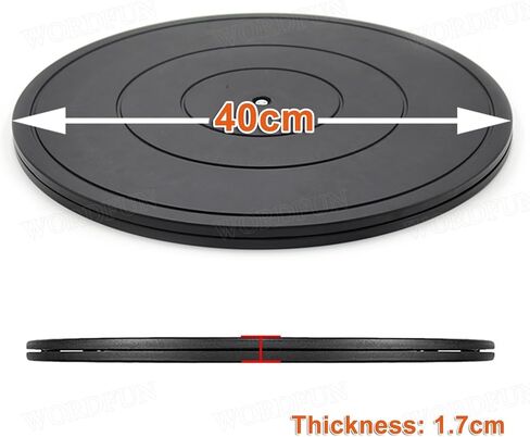 Rotating Turntable Multipurpose Turntables, 360 Degree Rotating Platform, Round Bonsai Turntables, Swivel TV Stands, Load Capacity 100kg, Flat Rotating Platform for TV in Saudi Arabia