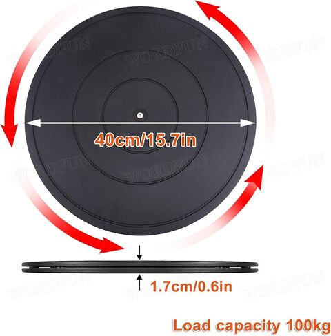 Rotating Turntable Rotating Monitor Stand, 360° Manual Rotating TV Stand, Turntables Base, for Packing, Processing, Assembly, Carving, Bonsai in Saudi Arabia