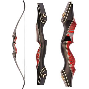 PMZ Recurve Bow and Arrow Set, Newset Professional Aldults Archery Hunting Bow Kit, 60'' Wooden Takedown Bow, for Youth Beginners to Advanced Outdoor Practice & Hunting, Right Hand, 20-60 lbs in Saudi Arabia