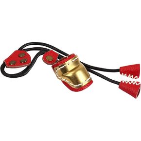 SOPOGER Archery Thumb Ring Handmade Brass Leather Finger Guard Adjustable Traditional Thumb Ring Mongolian Finger Protector for Horse Bow Longbow Recurve Bow in Kuwait