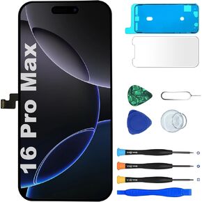 استبدال شاشة MP+ لهاتف iPhone 14 Pro Max، [معرف الوجه] مجموعة رقمية لشاشة تعمل باللمس ثلاثية الأبعاد مع شريط لاصق مقاوم للماء ومجموعة أدوات إصلاح in Kuwait