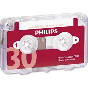 Philipspch Audio & Dictation Mini Cassette, 30 Minutes (15 X 2), 10/Pack in Kuwait