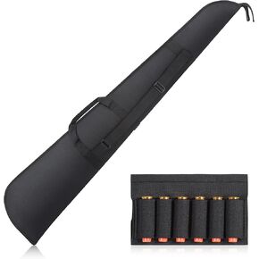 Shotgun Case with Buttstock Shell Holder, Rifle Cases 52" Thick Padded, Rifle bag with Adjustable Shoulder Strap for Gun Storage and Transportation in Kuwait