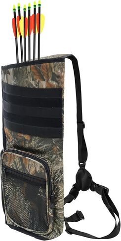 حامل جعبة سهم خلفي خفيف الوزن للرماية حقيبة رماية على الكتف قابلة للتعديل مع نظام مولي وجيب أمامي من أجل ممارسة الصيد على الهدف in Kuwait