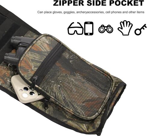 حامل جعبة سهم خلفي خفيف الوزن للرماية حقيبة رماية على الكتف قابلة للتعديل مع نظام مولي وجيب أمامي من أجل ممارسة الصيد على الهدف in Kuwait