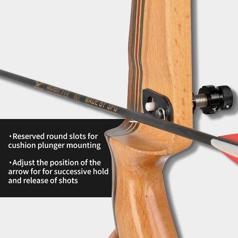 SOPOGER Arrow Rest for Recurve Bow - 4 Pcs Magnetic Metal Recurve Arrow Rest with Adhesive Back Hunting Shooting Targeting Recurve Bow Accessories in Saudi Arabia