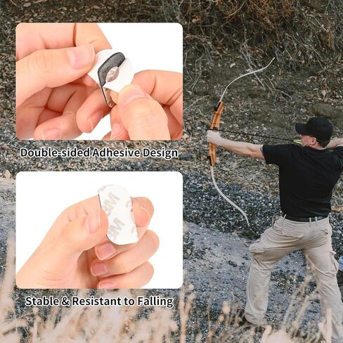 SOPOGER Arrow Rest for Recurve Bow - 4 Pcs Magnetic Metal Recurve Arrow Rest with Adhesive Back Hunting Shooting Targeting Recurve Bow Accessories in Saudi Arabia