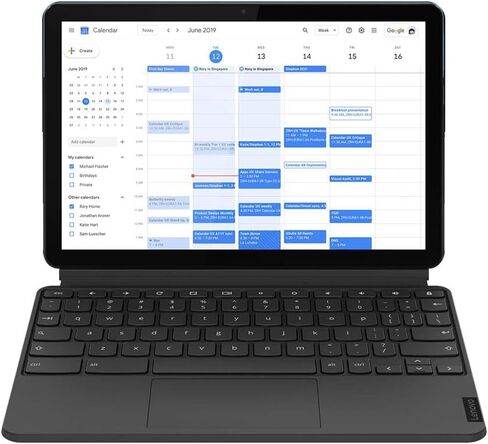 Lenovo Ideapad Duet 3i 10.3" FHD Touchscreen Laptop, Intel Celeron N4020, 4GB RAM, 64GB eMMC Storage, 5MP Webcam, Graphite Gray, Windows 11, 32GB Snowbell USB Card in Saudi Arabia