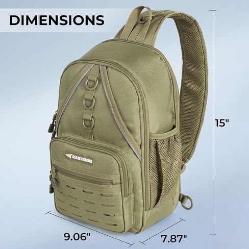 KastKing Karryall Sling Tackle Bag–Fishing Sling Pack,Fishing Backpack With Rod Holder,MOLLE System,Soft Bait & Gear Storage in Saudi Arabia