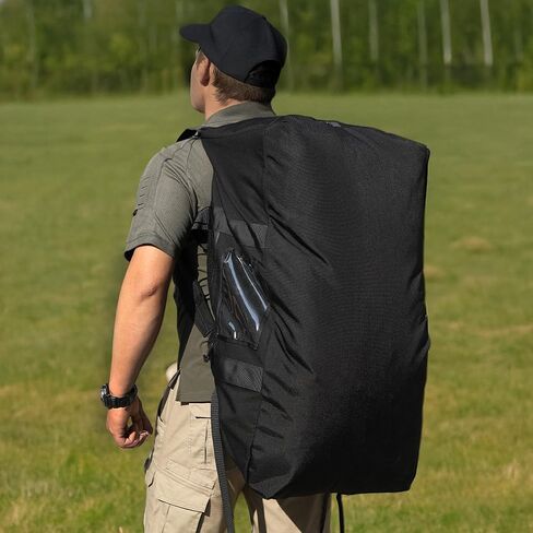 130L Tactical Travel Duffle Bag Large Capacity Waterproof Full-Access Opening Foldable Military Backpack Travel for Outdoor Camping Hunting Weekender Gym Traveling Workout Deployment in Saudi Arabia