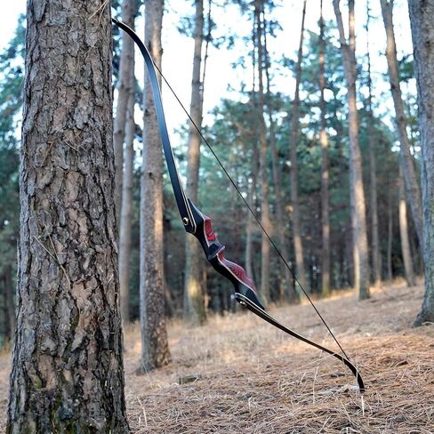 PMZ Recurve Bow and Arrow Set, Newset Professional Aldults Archery Hunting Bow Kit, 60'' Wooden Takedown Bow, for Youth Beginners to Advanced Outdoor Practice & Hunting, Right Hand, 20-60 lbs in Saudi Arabia