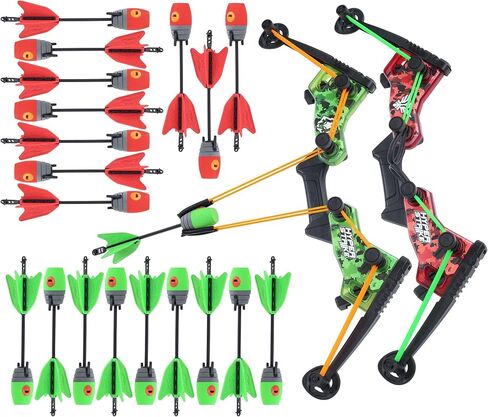 Zing HyperStrike Dominator 2-Player Outdoor Archery Battle Set - Ages 14+ | 2 bows in Red and Green, 20 Zonic whistle arrows, 250-ft range, left- and right-hand use, 2 shoulder straps & 4 arrow holders in Saudi Arabia
