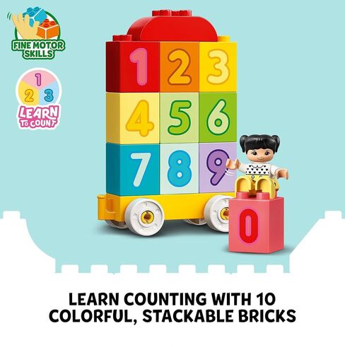 Lego DUPLO My First Number Train - Learn to Count 10954 Building Toy; Introduce Boy and Girl Toddlers Age 2,3,4,5 Year Old to Numbers and Counting; New 2021 (23 Pieces) in Saudi Arabia