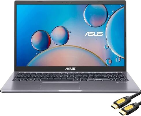 لابتوب اسوس فيفوبوك للاعمال للطلاب بشاشة FHD 15.6 انش ومعالج i3-1115G4 وذاكرة RAM DDR4 4GB وSSD 128GB وويندوز 11 هوم في وضع S، رمادي داكن، ملحقات نوكو in Saudi Arabia
