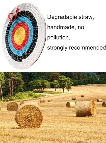 Archery Target - Backyard Straw Archery Target for Recurve Compound or Longbow - 20 Inch Traditional Bow Arrow Target for Kids Youth Adult Archery Hunting Practice in Saudi Arabia