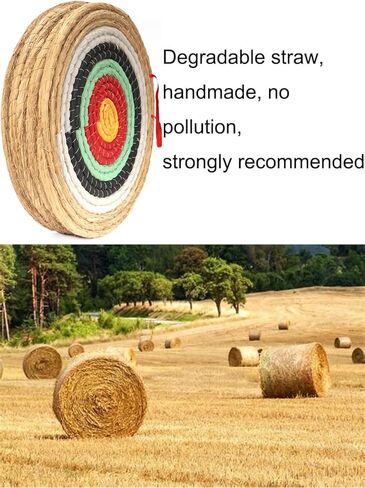 Archery Target - Backyard Straw Archery Target for Recurve Compound or Longbow - 20 Inch Traditional Bow Arrow Target for Kids Youth Adult Archery Hunting Practice in Saudi Arabia