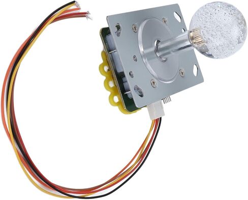 Stick Joystick Colorful Light Sensitive Game Controller with 5P Cable Crystal Ball for Cool Running Amusement Machines Durable Metal PVC Construction in Saudi Arabia