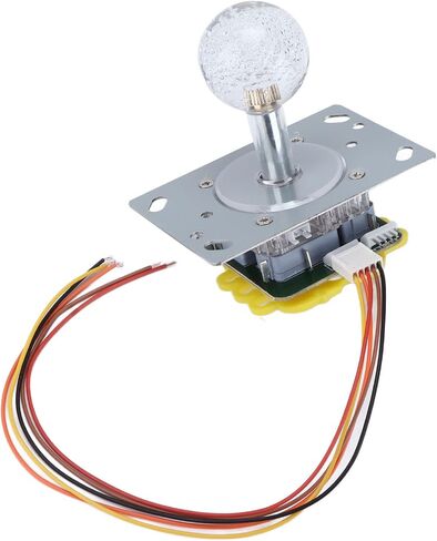 Stick Joystick Colorful Light Sensitive Game Controller with 5P Cable Crystal Ball for Cool Running Amusement Machines Durable Metal PVC Construction in Saudi Arabia