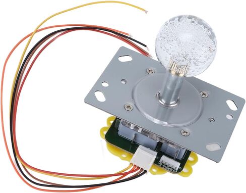 Stick Joystick Colorful Light Sensitive Game Controller with 5P Cable Crystal Ball for Cool Running Amusement Machines Durable Metal PVC Construction in Saudi Arabia