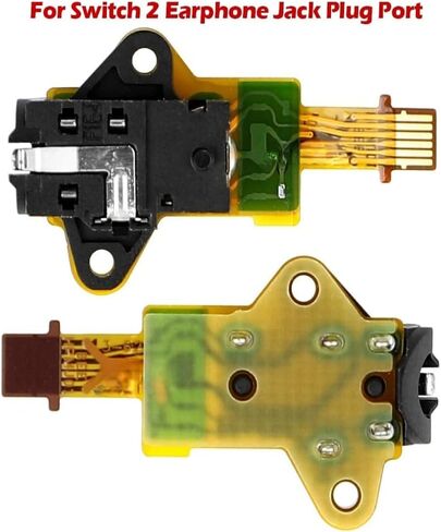 VANJUNN Replacement Earphone Connector Jack Plug Port With Flex Cable for Nintendo Switch 2 Headphone Tail Plug with Board for NS 2 (1 PCS) in Saudi Arabia