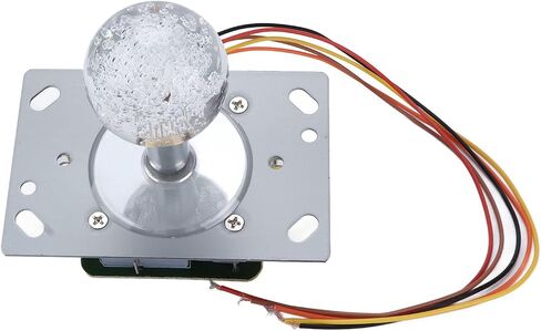 Stick Joystick Colorful Light Sensitive 5P Interface with Crystal Ball for Game Amusement Machines Cool Running Durable Metal PVC Construction in Saudi Arabia