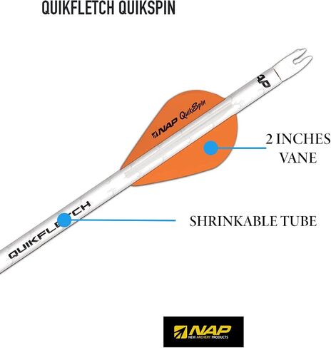 New Archery Products NAP Quikfletch Quikspin Speed Hunter Arrow Fletching System Pack of 6 in Saudi Arabia