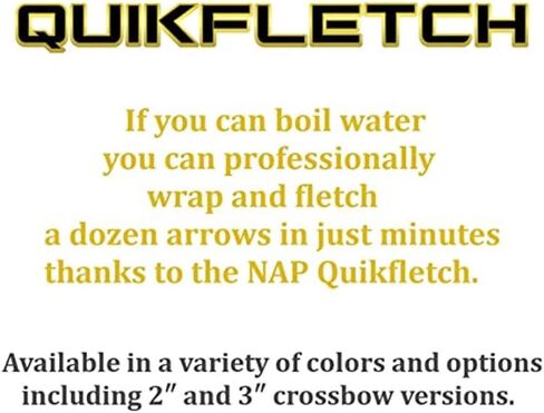 New Archery Products NAP Quikfletch Quikspin Speed Hunter Arrow Fletching System Pack of 6 in Saudi Arabia
