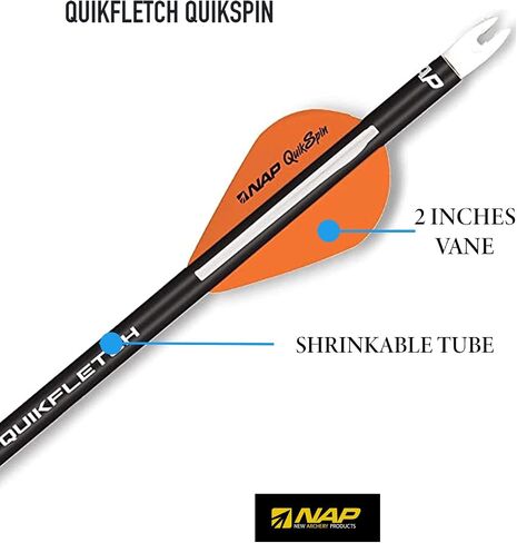 New Archery Products NAP Quikfletch Quikspin Speed Hunter Arrow Fletching System Pack of 6 in Saudi Arabia